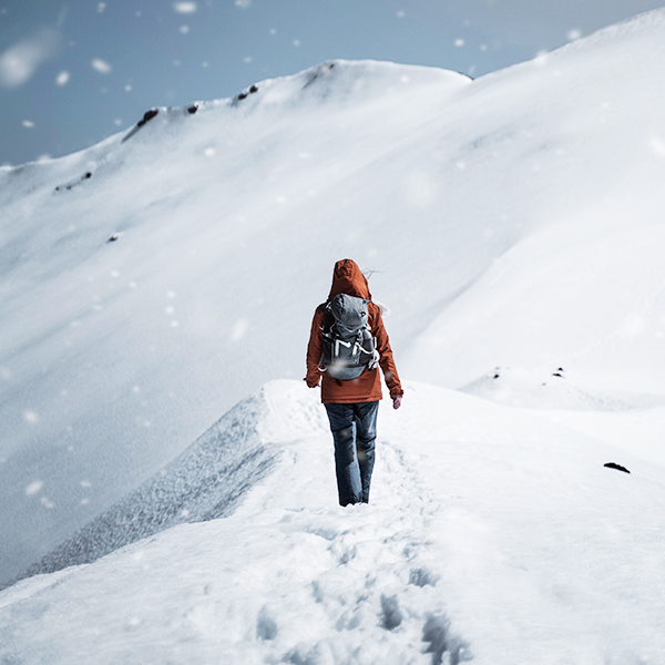 Schneesturm - Winterwandern in Tirol 