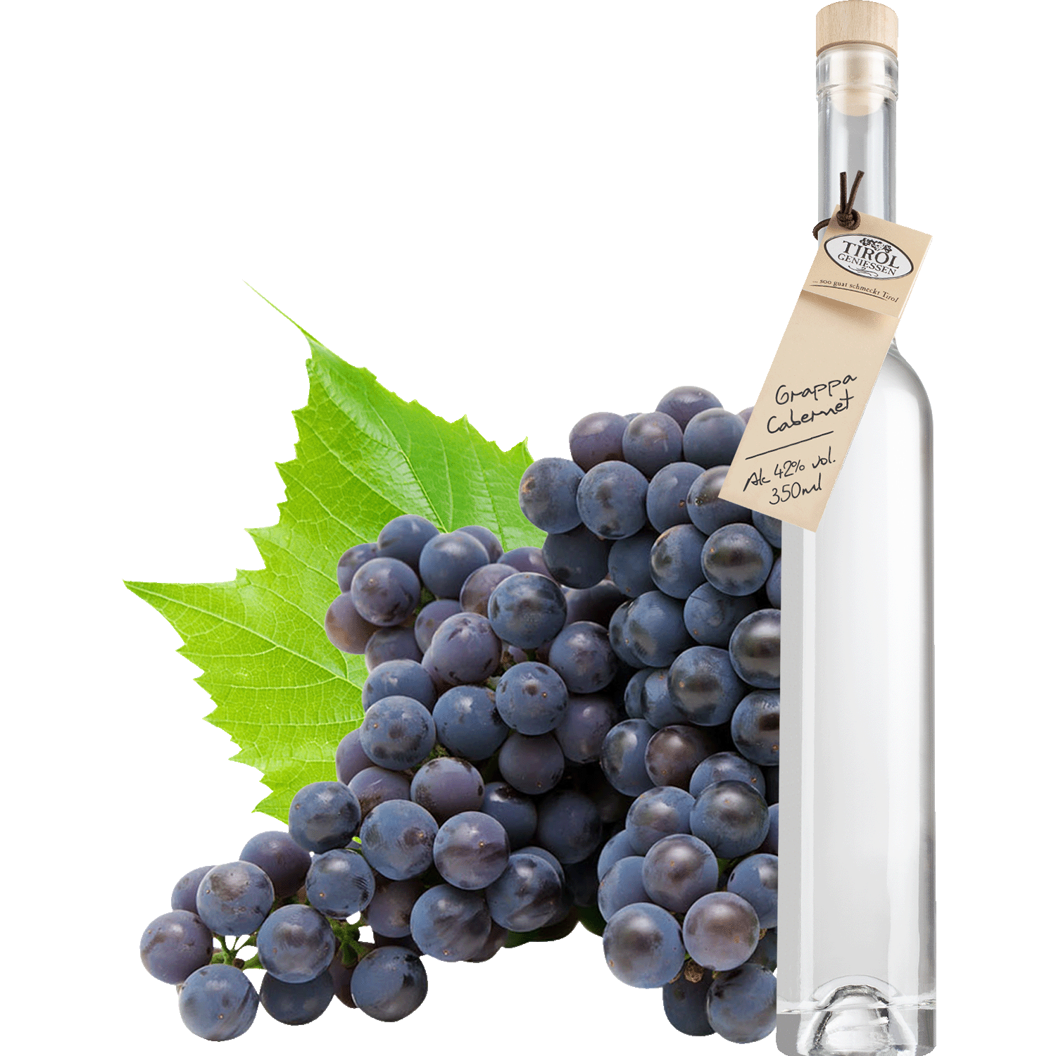 Grappa Cabernet in Geschenkflasche aus Südtirol von Tirol Geniessen