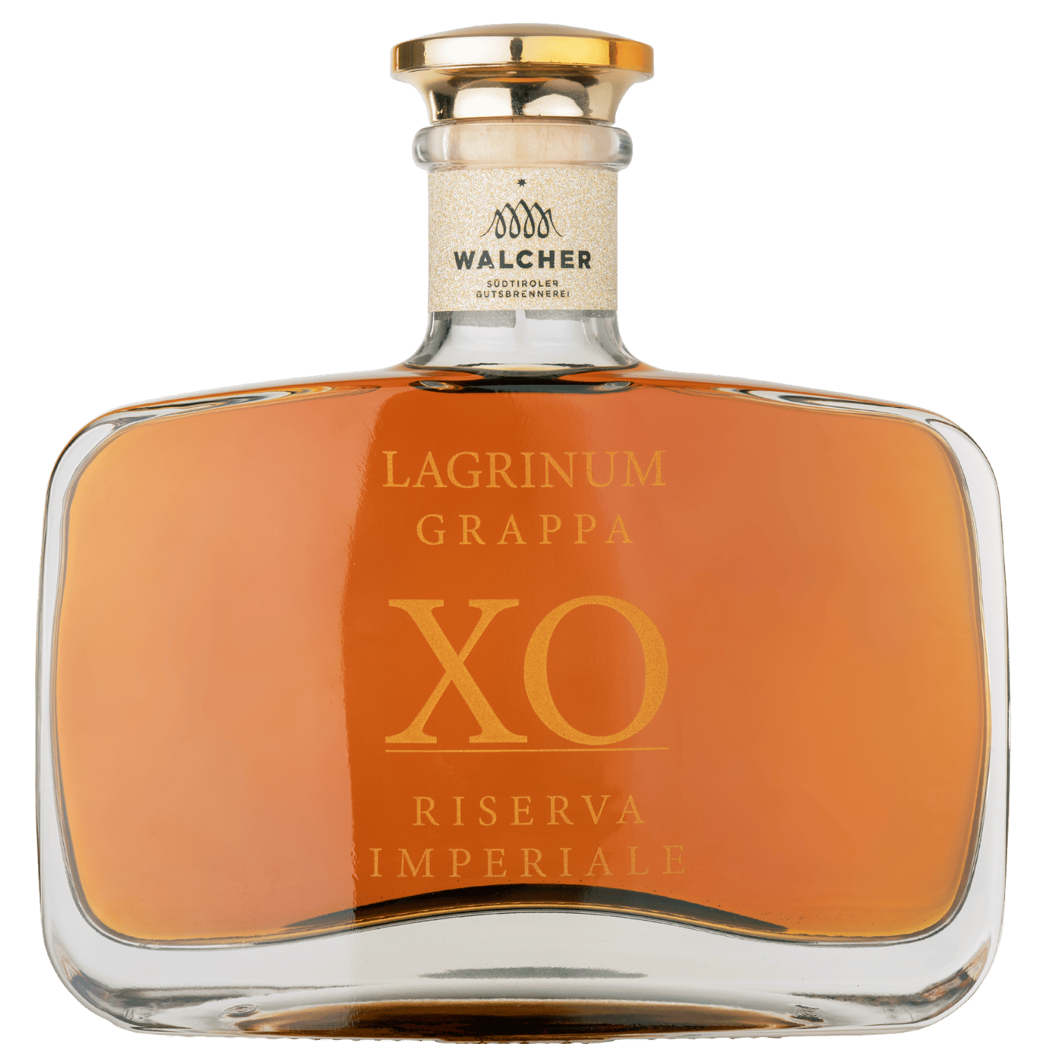 Bottle of Lagrinum XO Grappa by Walcher