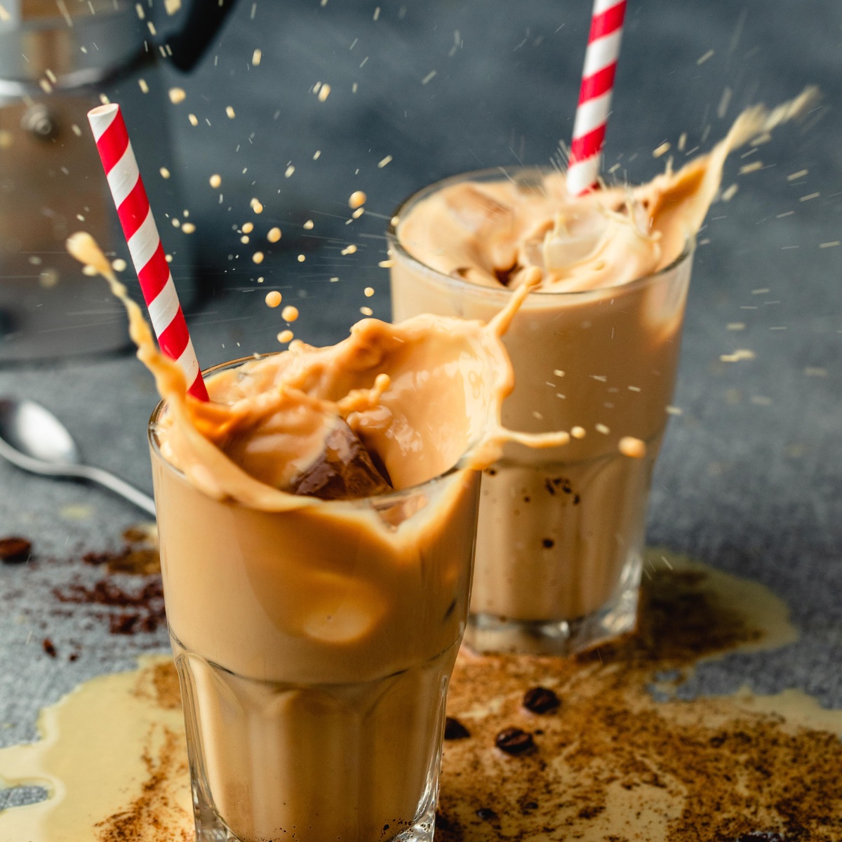 Eiskaffee mit Eierlikör