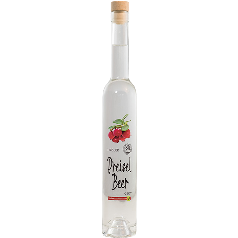 Lingonberry Spirit in 350ml bottle by Tiroler Kräuterdestillerie