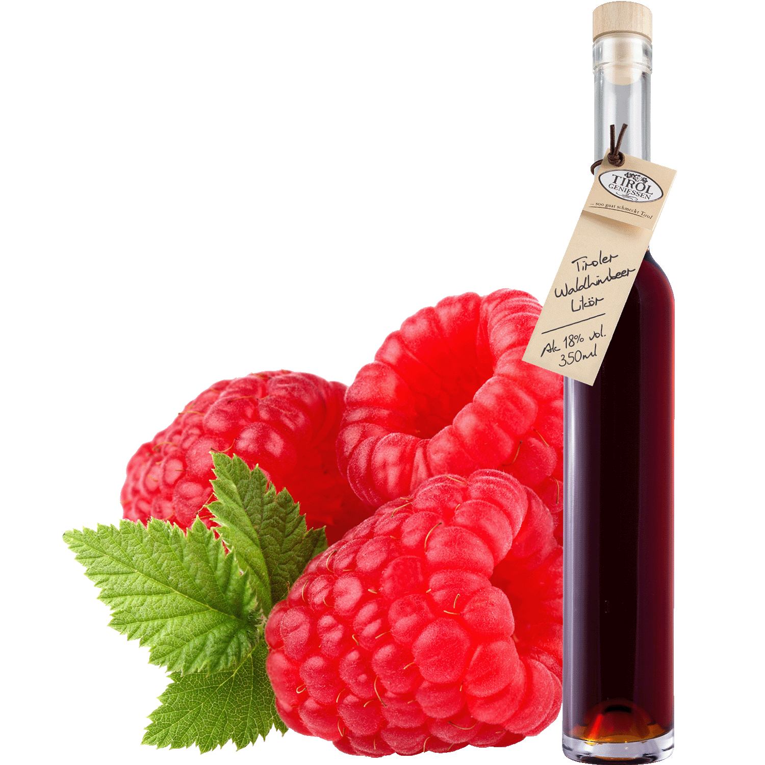 Raspberry Liqueur Rasbatack Buy Wild Raspberry Liqueur 18% Vol. 0.1 Liter online | Tirol Geniessen