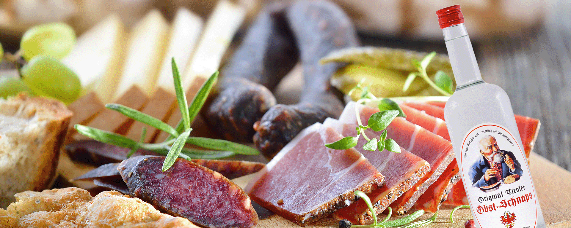 Tyrolean Snack with Fruit Schnapps