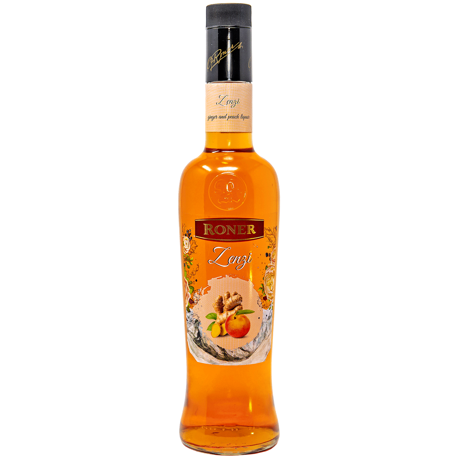 Zenzi Ginger Peach Liqueur by Roner in 700ml bottle