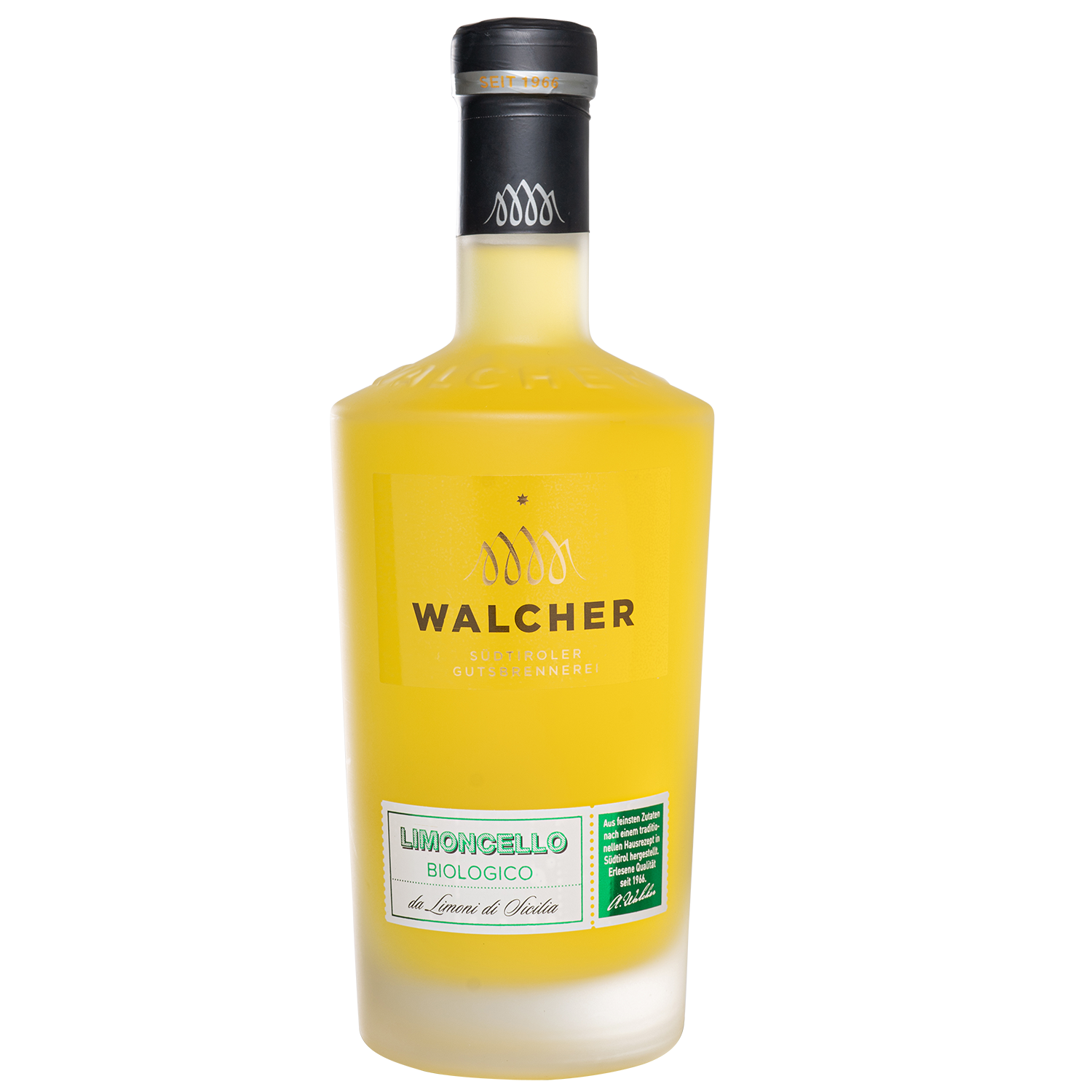 Bio Limoncello in 700ml bottle by Walcher