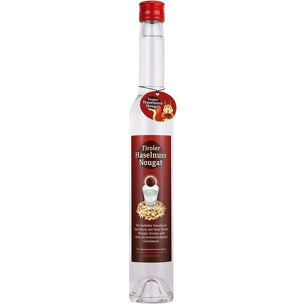 Haselnuss Nougat in 350ml Flasche von Alpenländische Spezialitäten