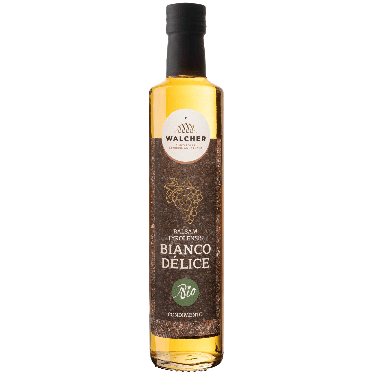 Flasche Walcher Bio Essig Allium Bianco Delice 500 ml