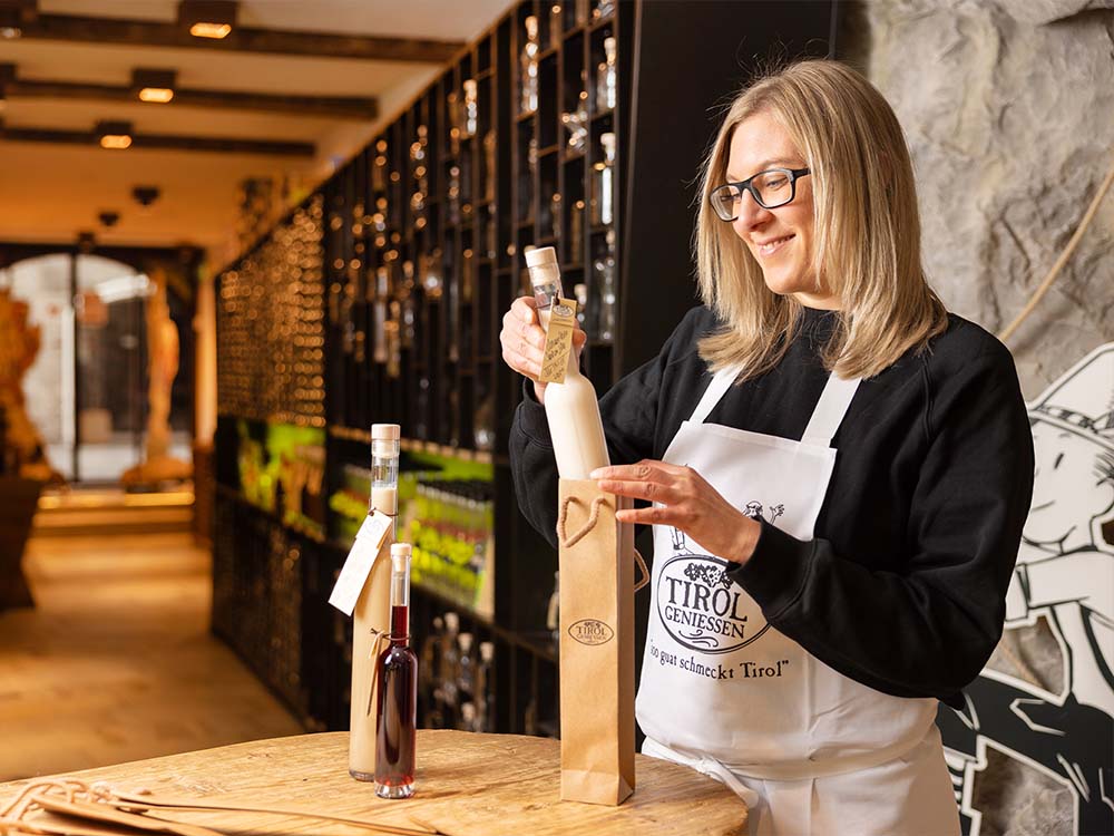 Geschenke in Tirol Geniessen Shop in Innsbruck