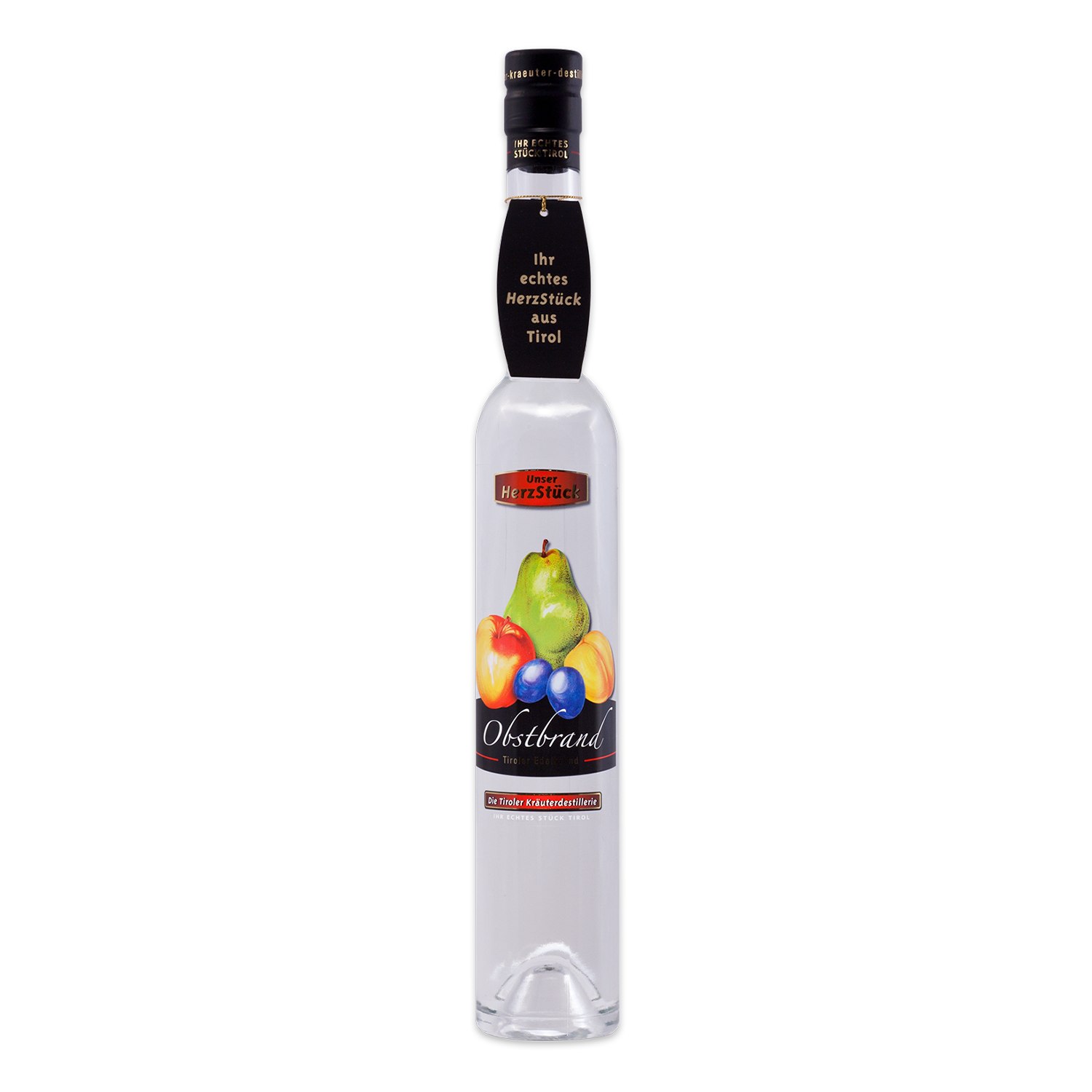 Obst Edelbrand in 350ml Flasche der Tiroler Kräuterdestillerie 