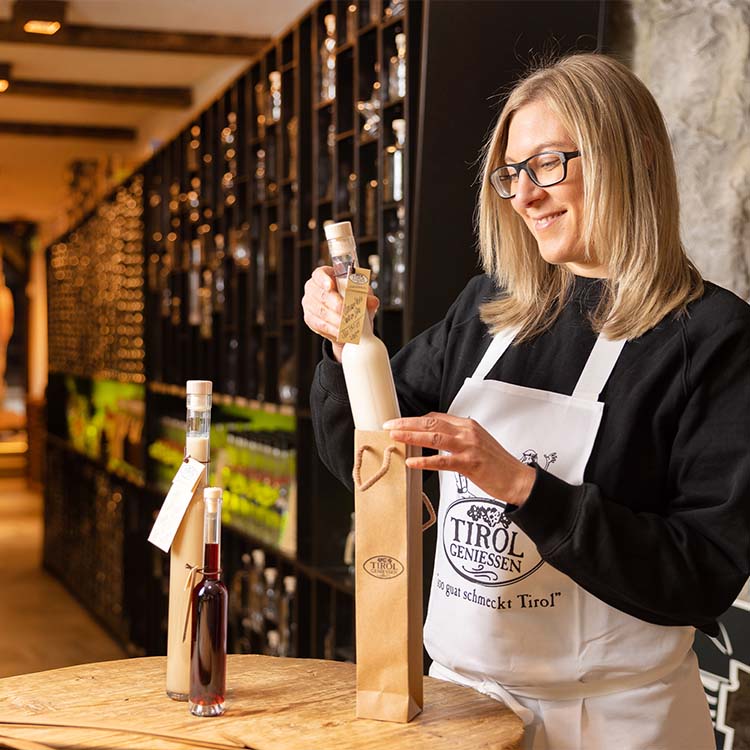 Geschenke in Tirol Geniessen Shop in Innsbruck
