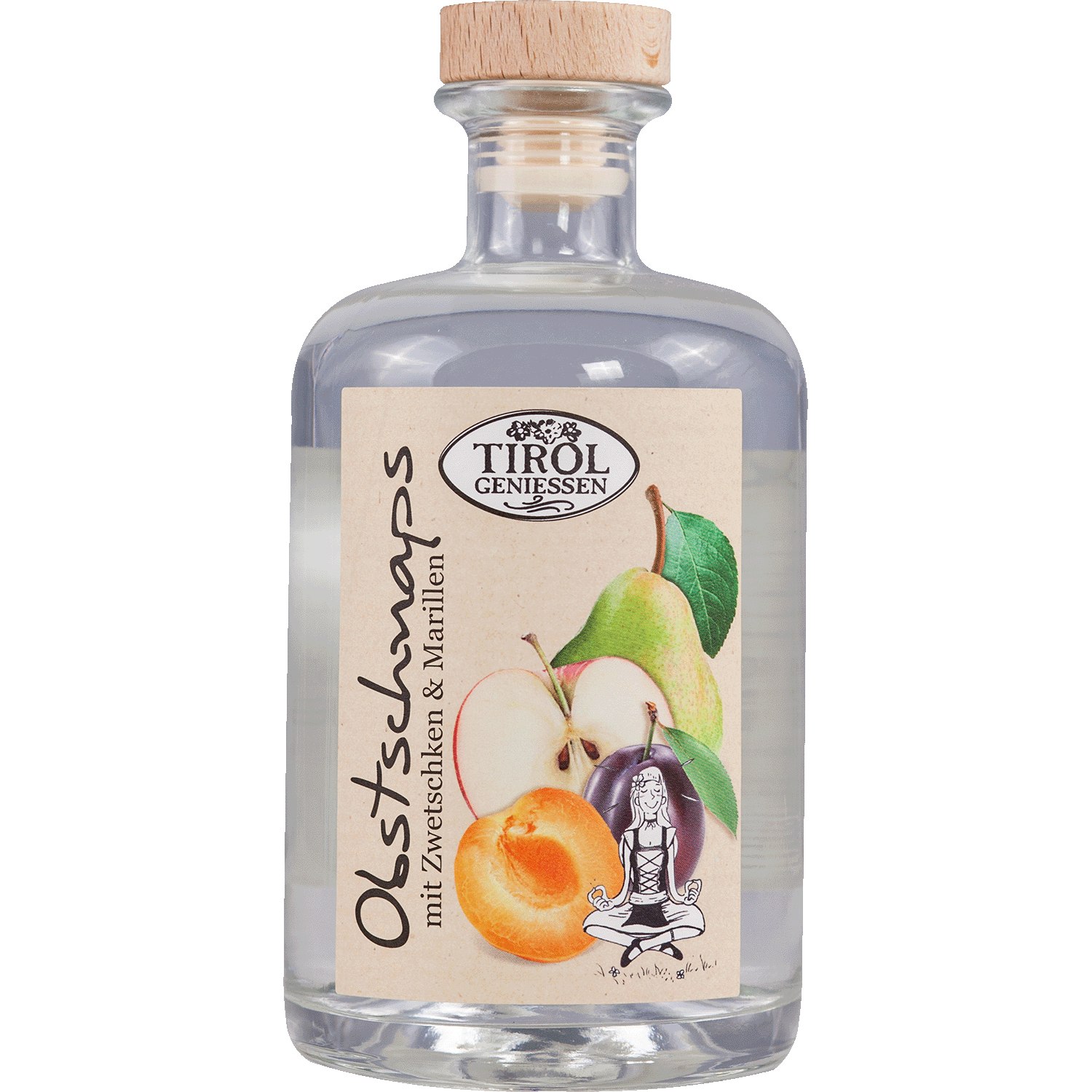 Schaps Tiroler Obst Schnaps 40% Vol. 0,5 L aus Österreich
