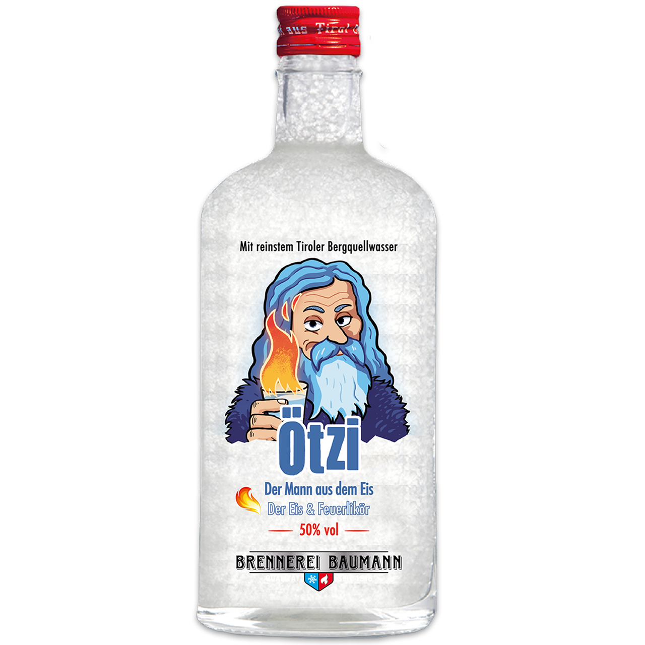 Ötzi Feuerlikör in 500ml Flasche von Brennerei Baumann