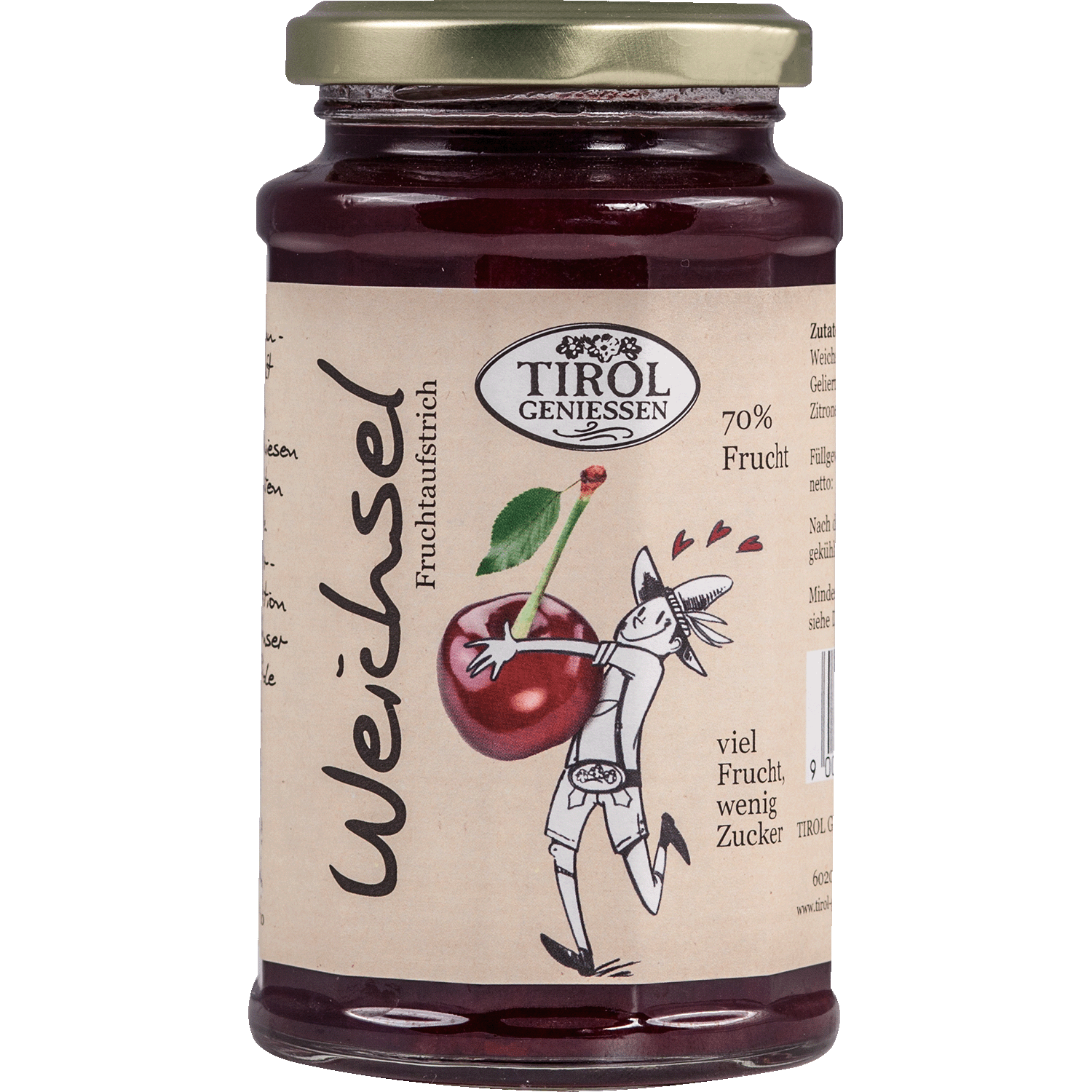 Sour Cherry Jam from Austria from Tirol Geniessen