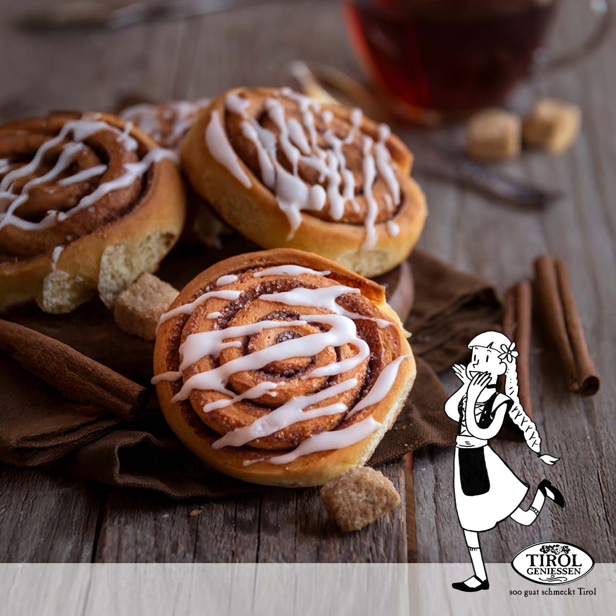 Zimtschnecken mit Eierlikör