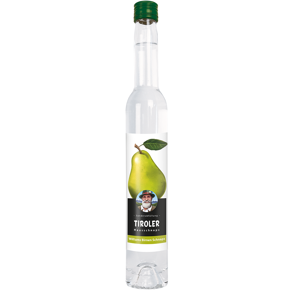 Williams Schnaps in 350ml Flasche von Alpenländische Spezialitäten