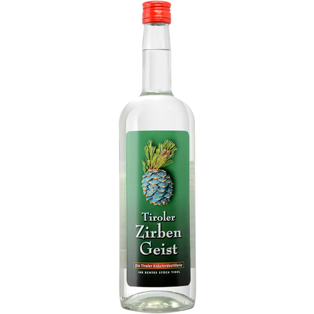 Zirben Geist in 1l Flasche der Tiroler Kräuterdestillerie