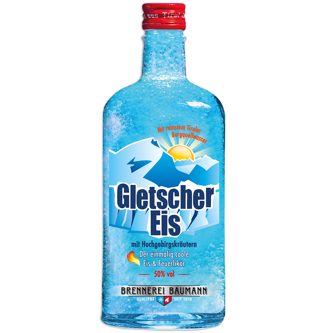 GletscherEis Fireliqueur in 700ml bottle from Brennerei Baumann