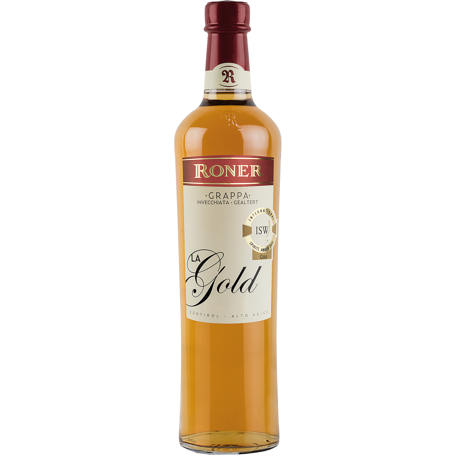 Grappa la Gold by Roner in 700ml bottle