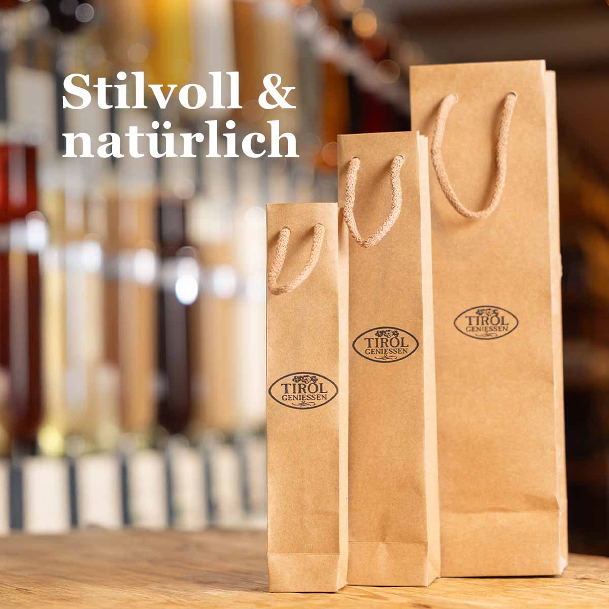 Natürliche Geschenktasche von Tirol Geniessen