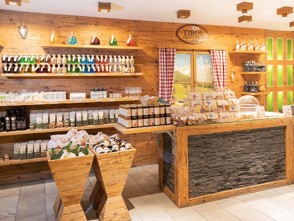 Spezialitäten in Tirol Geniessen Shop in Innsbruck