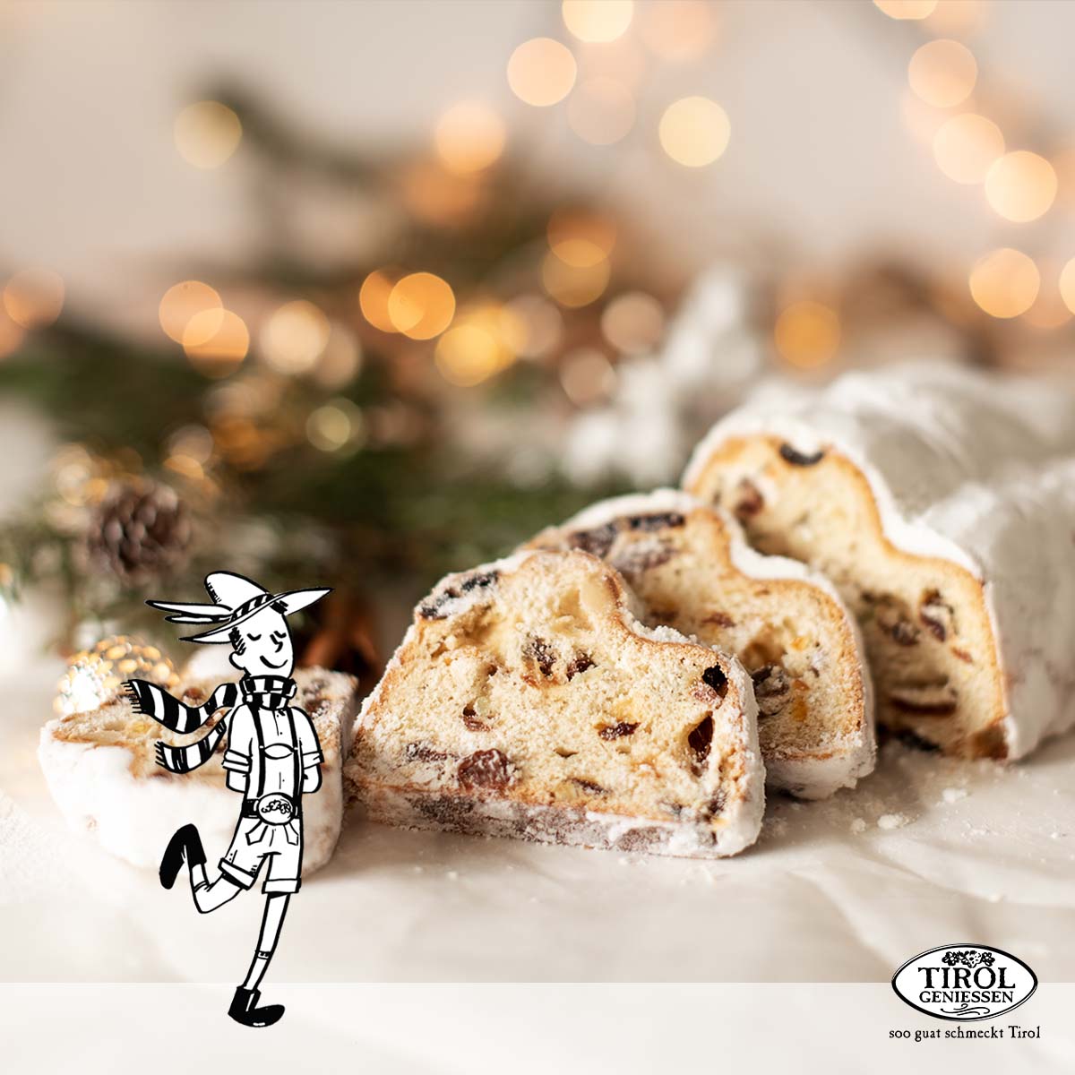 Traditioneller Tiroler Christstollen