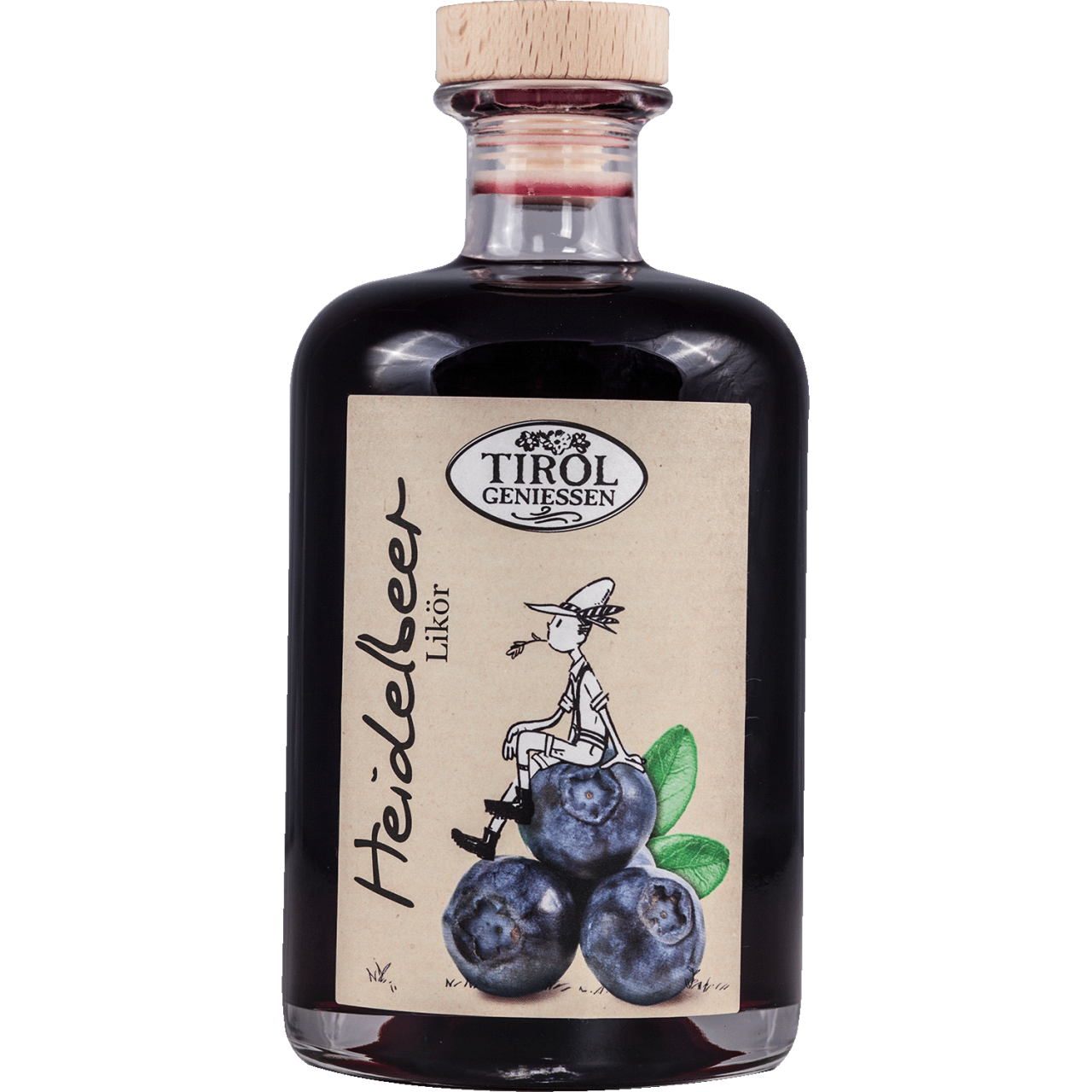Tiroler Heidelbeer Likör 25% Vol. 0,5 L aus Österreich